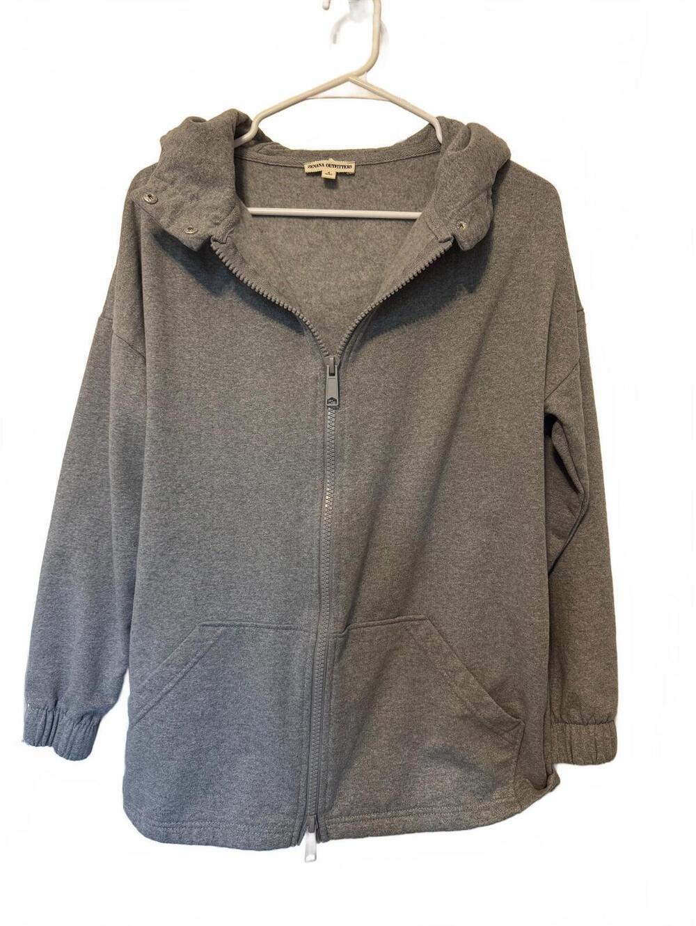 Zenana Women’s Small Oversized Grey Jacket  NWOT